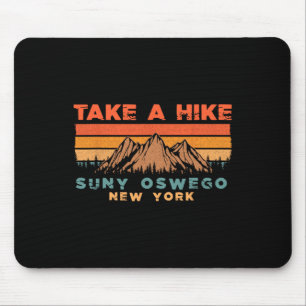 New York Vintage Take A Hike Suny Oswego Moutain Mouse Pad