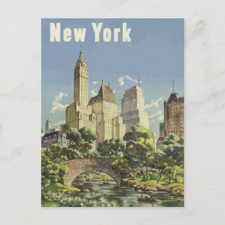 New York vintage travel Postcard
