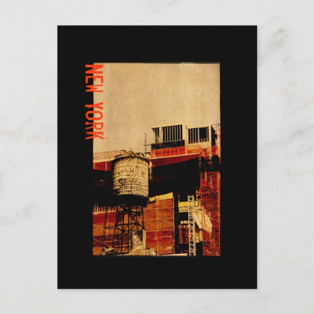 New York water tower postcard (Front)