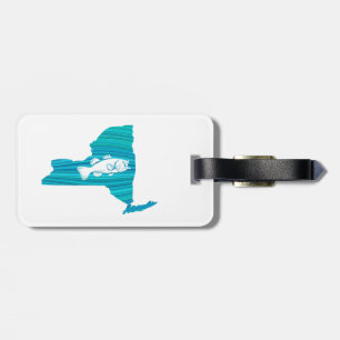 New York Wave Fishing Luggage Tag