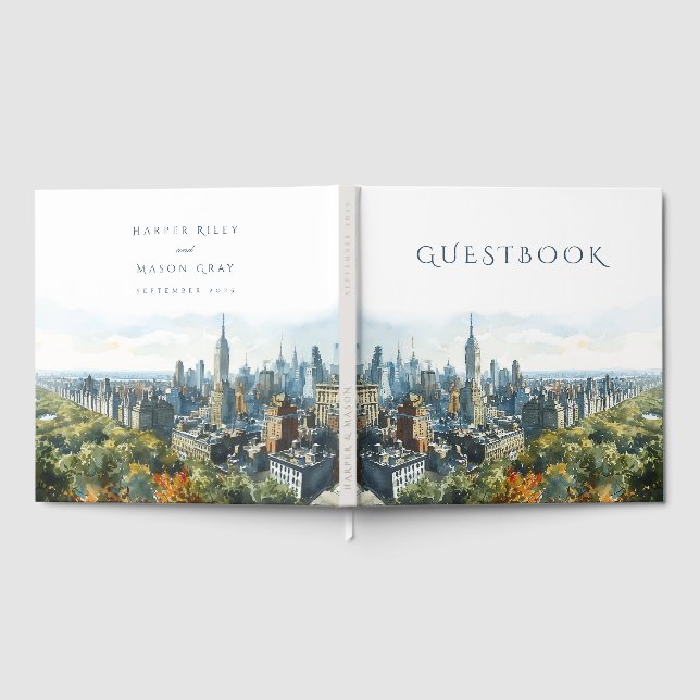 New York Wedding Guest Book (Full)