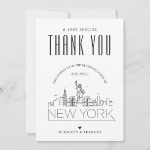 New York Wedding   Thank You + Photo Card