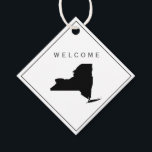 New York Welcome Bag Gift Tag for Wedding Weekend<br><div class="desc">These are the perfect little state map gift tags for your wedding welcome bags or favours. You can customise front and back text.</div>