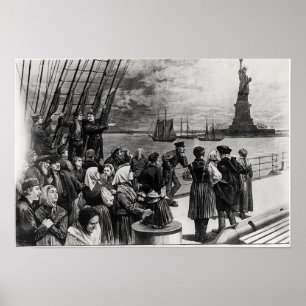 New York - Welcome to the land of freedom Poster