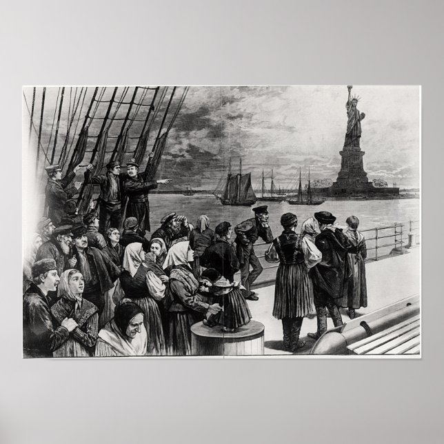 New York - Welcome to the land of freedom Poster (Front)