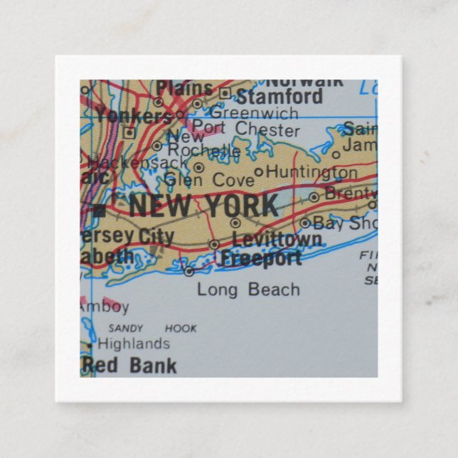 new york  We've Moved New Address Card (Front)