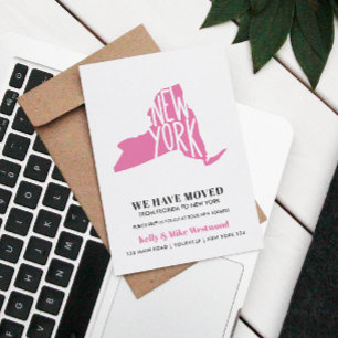 NEW YORK We've moved New address New Home Postcard