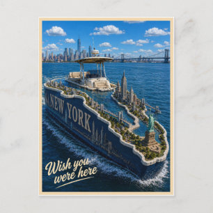 New York   Wish You Were Here   State Series Postcard