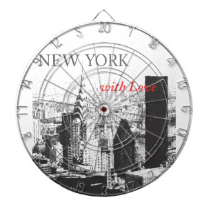 New York with Love Dartboard