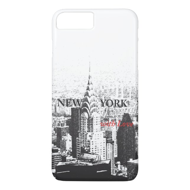 New York with Love iPhone 7 case (Back)