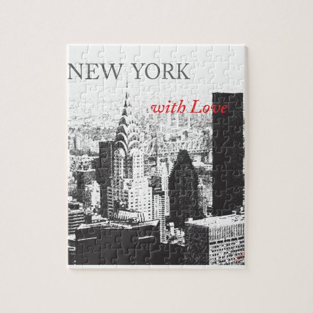 New York with Love Jigsaw Puzzle (Vertical)