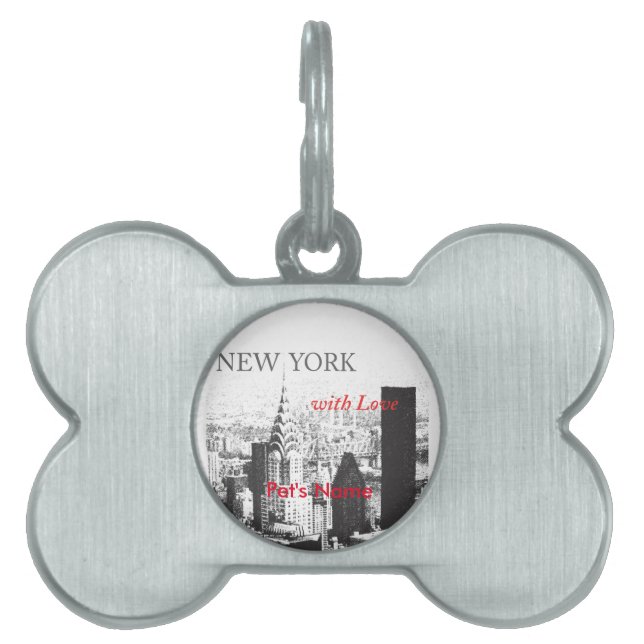 New York with Love Pet Tag (Front)