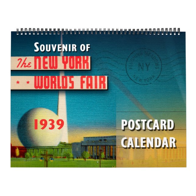 New York World's Fair 1939 Postcard Calendar (Cover)