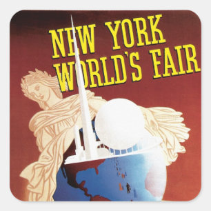 New York World's Fair (Globe) Square Sticker