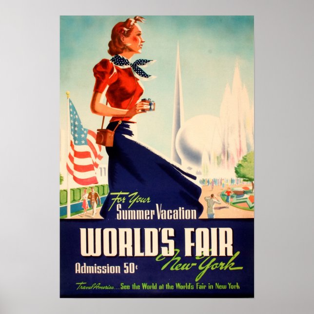 New York World's Fair Vintage Poster (Front)