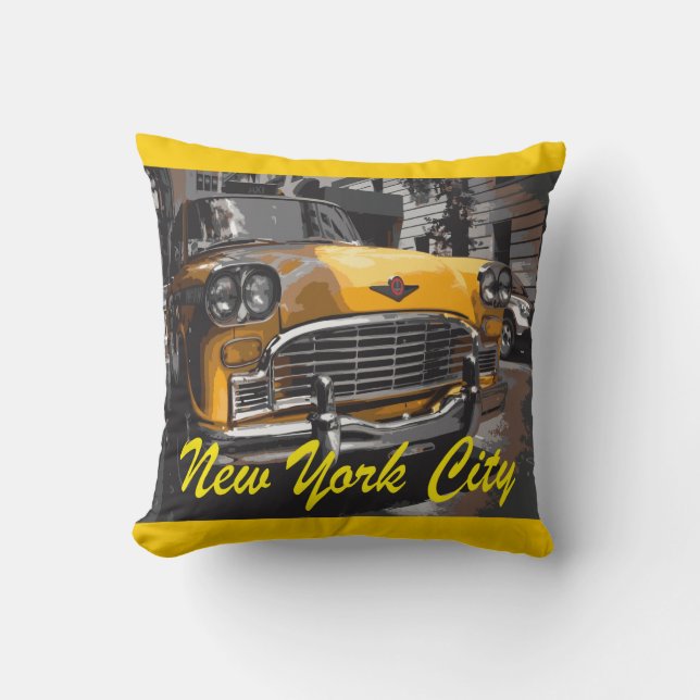 New York Yellow Cab Cushion (Front)