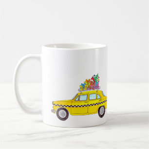New York Yellow Cab Taxi Christmas Gifts Coffee Mug