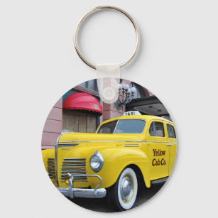 New York Yellow Vintage Cab Key Ring
