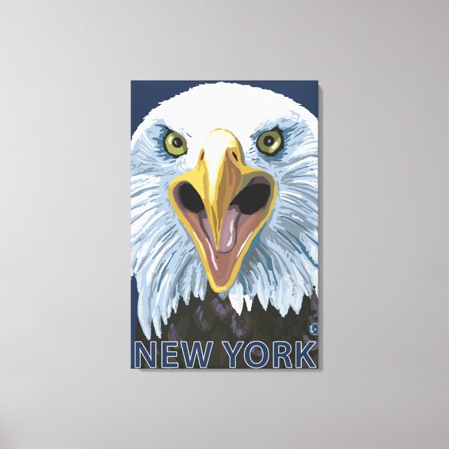 New YorkEagle Up Close Canvas Print (Front)