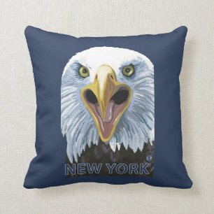 New YorkEagle Up Close Cushion