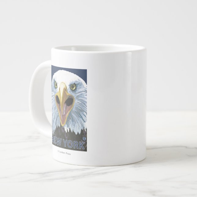 New YorkEagle Up Close Large Coffee Mug (Front Left)