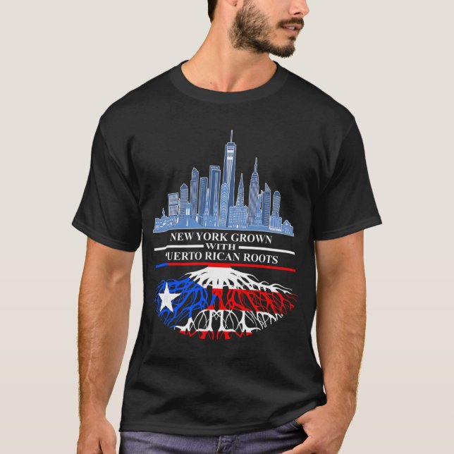 New Yorker Half Puerto Rican New York City Puerto  T-Shirt (Front)