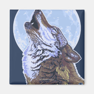 New YorkHowling Wolf Magnet