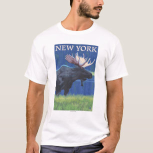 New YorkMoose in the Moonlight T-Shirt