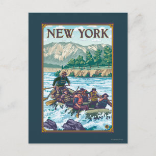 New YorkRiver Rafting Scene Postcard
