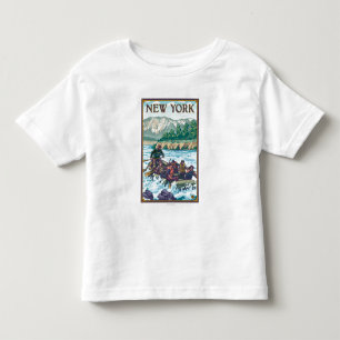 New YorkRiver Rafting Scene Toddler T-Shirt