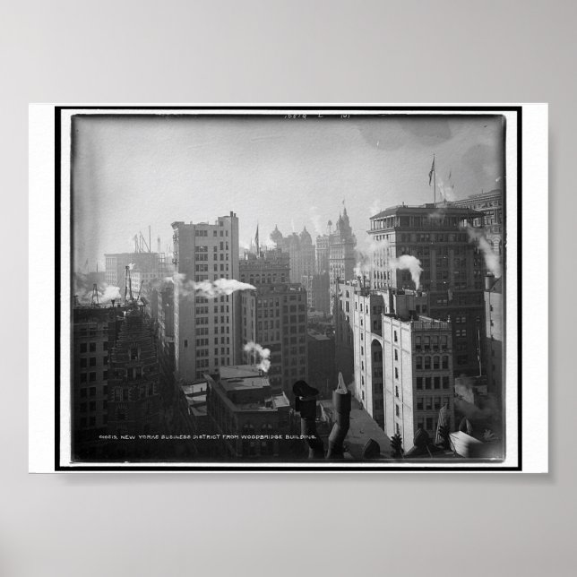 New York's business district, Woodbridge Building Poster (Front)