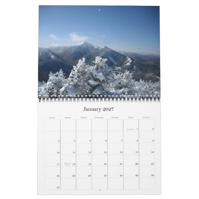 New Yorks Finest Landscapes Calendar (Jan 2027)