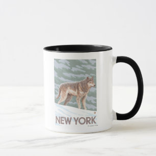 New YorkWolf Scene Mug