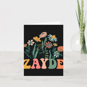New Zayde Wildflower First Birthday &amp; Baby Sho Card