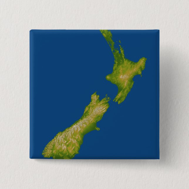 New Zealand 2 15 Cm Square Badge (Front)