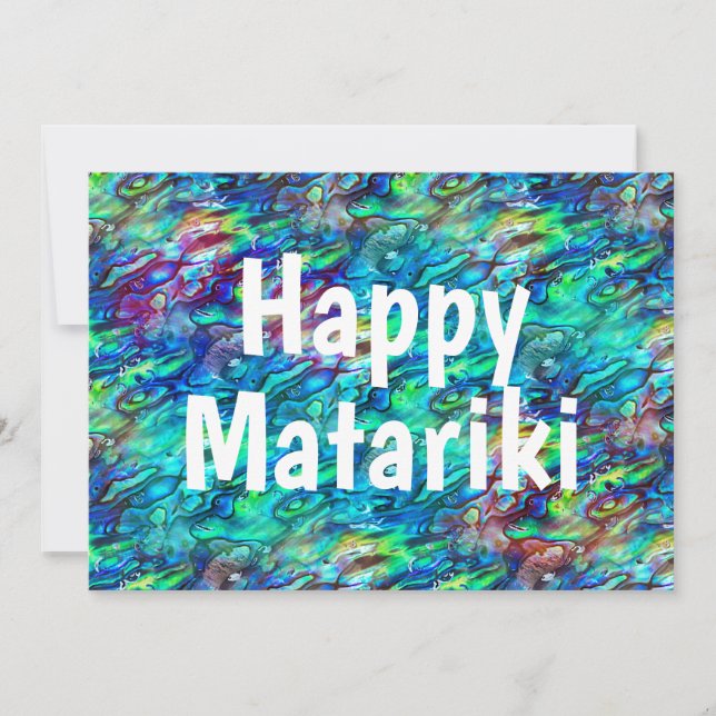 New Zealand Abalone Paua Shell Pattern 1 (Front)