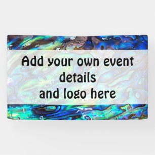 New Zealand Abalone Paua Shell Pattern 1 Banner