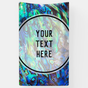 New Zealand Abalone Paua Shell Pattern 1 Banner