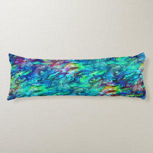 New Zealand Abalone Paua Shell Pattern 1 Body Cushion