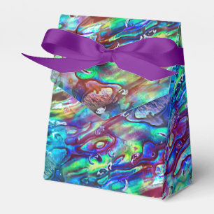 New Zealand Abalone Paua Shell Pattern 1 Favour Box