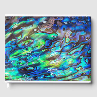 New Zealand Abalone Paua Shell Pattern 1 Guest Book