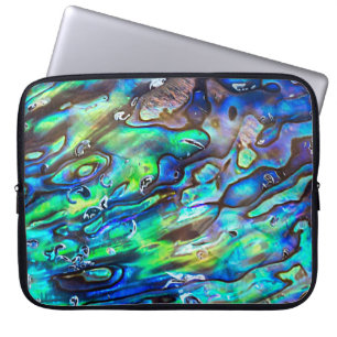 New Zealand Abalone Paua Shell Pattern 1 Laptop Sleeve