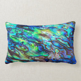 New Zealand Abalone Paua Shell Pattern 1 Lumbar Cushion