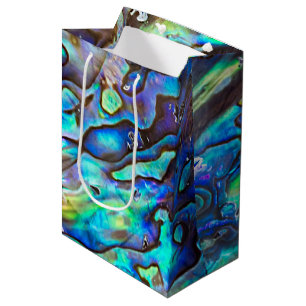 New Zealand Abalone Paua Shell Pattern 1 Medium Gift Bag