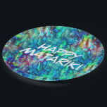 New Zealand Abalone Paua Shell Pattern 1 Paper Plate<br><div class="desc">New Zealand design by EDDA Froehlich. It's a cool Abalone Paua Shell Pattern and may eventually be an idea and surprise for everyone who loves the Maori culture. Also for free spirits, Maoris, Abalone Shell or New Zealand fans. | For other designs & products feel free to contact me: contact@eddart.de...</div>
