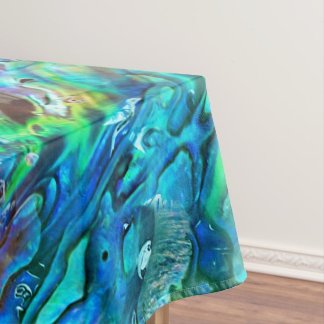 New Zealand Abalone Paua Shell Pattern 1 Tablecloth (In Situ)
