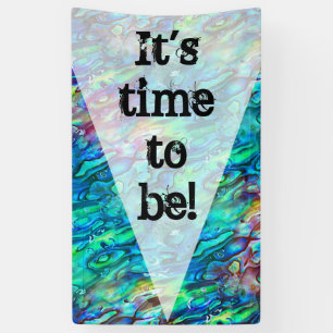 New Zealand Abalone Paua Shell Pattern 1a Banner