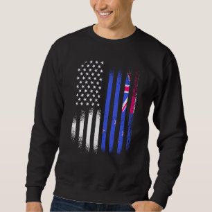 New Zealand American Patriot Grown Country USA Fla Sweatshirt