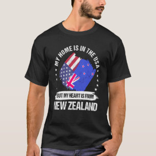 New Zealand American Patriot Grown Proud My Heart T-Shirt