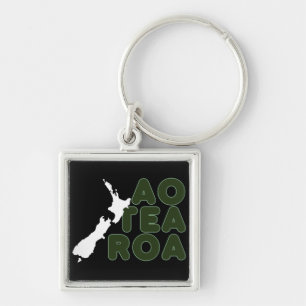 NEW ZEALAND AOTEAROA NZ COUNTRY MAP MAORI NAME KEY RING